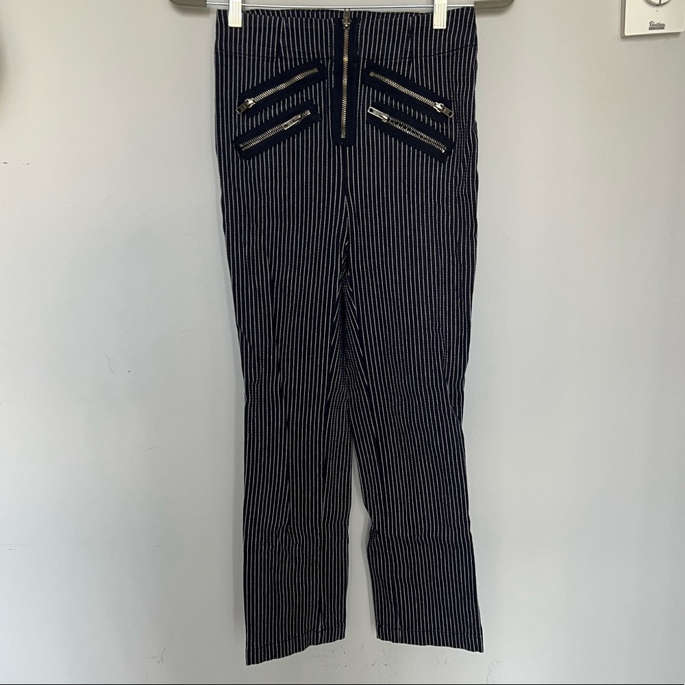 Urban Outfitters Silence + Noise Blue Pinstripe Pant